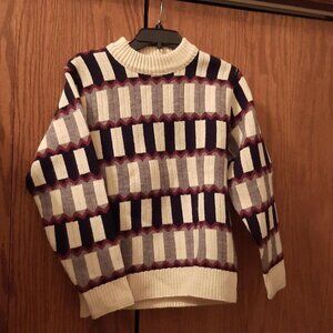 Vintage 70s-80s Baskin Sweater M Multicolor Size M PreLoved Excellent Condition
